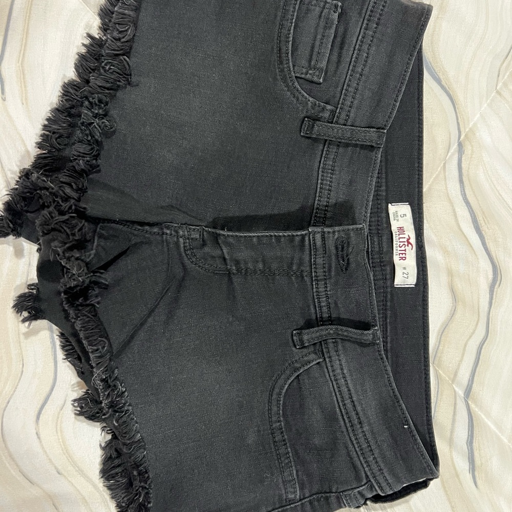 Faded black shorts